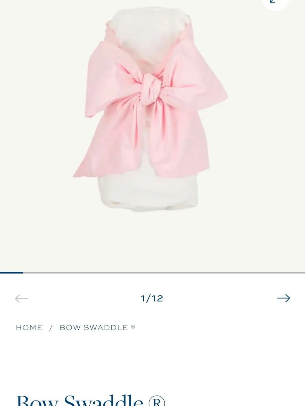 The Beaufort Bonnet Company Bow Swaddle NWT Palm Beach Pink $74 Retail